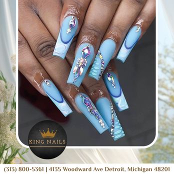 King Nails - ℬℴℴℴℴℯℴ - Nail Salons Near Me - Detroit, Michigan