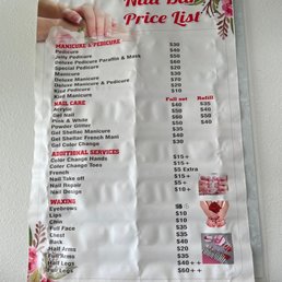 Price list Price list