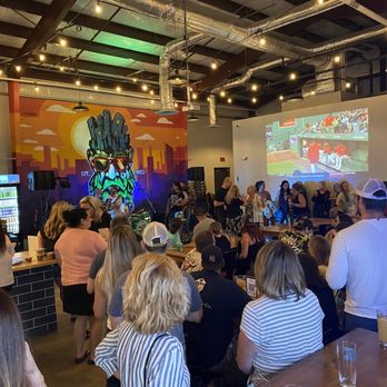 Sterling Street Brewery - a crowd of people watching a presentation - Breweries Near Me - Clinton, Massachusetts