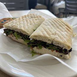 Chicken salad sandwich on ciabatta Chicken salad sandwich on ciabatta