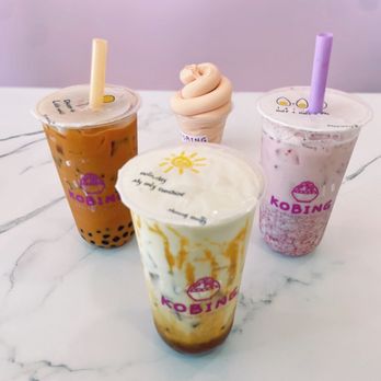 Kobing Dessert Studio - Thai Milk Tea, Biscoff Coffee, Fresh Strawberry Milk Tea & Peach Soft Serve - Desserts Near Me - Citrus Heights, California