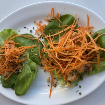 Ocean - Lettuce chicken wraps appetizer. Enjoyed these. - Seafood Near Me - Bayville, New York