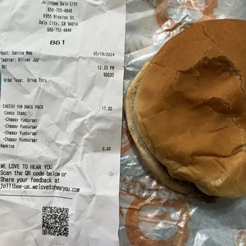 Jollibee - Moldy Yumburger - Fast Food Near Me - Daly City, California
