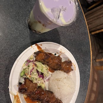 Bengal Barbecue - Iced Pandan Cooler & Bengal Rice Plate - Barbeque Near Me - Anaheim, California