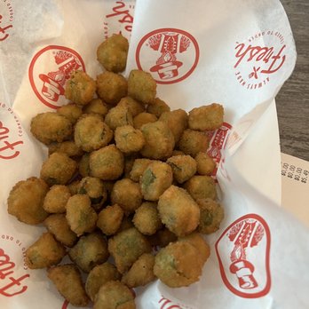 Slim Chickens - fried okra - Chicken Shop Near Me - Little Rock, Arkansas Slim Chickens - fried okra - Chicken Shop Near Me - Little Rock, Arkansas