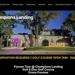 Champs Bar & Grill - ChampsLanding.com website