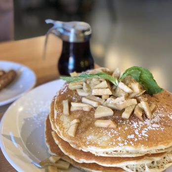 The Churro Waffle - Full stack pancakes w/ apple compote - Breakfast & Brunch Near Me - Chicago, Illinois The Churro Waffle - Full stack pancakes w/ apple compote - Breakfast & Brunch Near Me - Chicago, Illinois