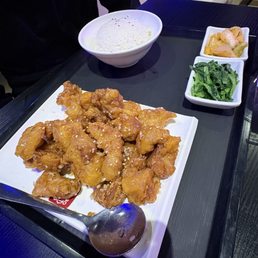 Honey garlic chicken combo