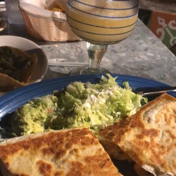 Coyote's Mexican Grill - Shrimp quesadilla jumbo frozen peach margarita - Mexican Near Me - Decatur, Georgia