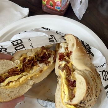 Brooklyn Bagel & Deli - Bacon Egg and Cheese on a Bagel - Delis Near Me - Randolph, New Jersey