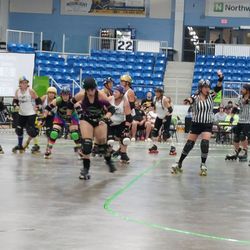 Northwest Arena - Warrin' wrecking dolls VIP jammer of the year Brittany Smears