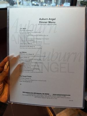 Menu photo 2 Auburn Angel Atlanta, GA Menu photo 2 Auburn Angel Atlanta, GA