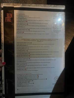 Menu photo 7 RumFire Poipu Beach Koloa, HI