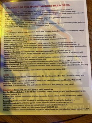 Menu photo 5 Spunky Monkey Bar & Grill Auburn, WA Menu photo 5 Spunky Monkey Bar & Grill Auburn, WA
