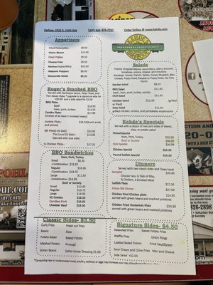 Menu photo 3 Kehde's BBQ Sedalia, MO