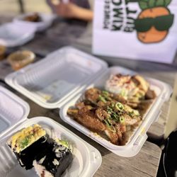 Shootz - 2 Pc Spam Brulee Musubi Kimchi Butter Katsu Chicken