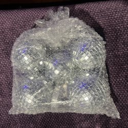 Bargain Bins Mesa - Bag of 5 small disco balls (+ fishing line) for $7!