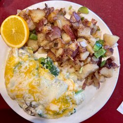 Sunrise Waffle  - Fresh Veggie Omelette, sub egg whites +$ .50