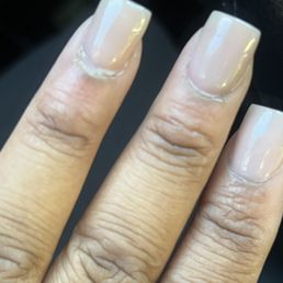 Nails are horrible look like I've had these on for over a week this is the finished product without the oil
