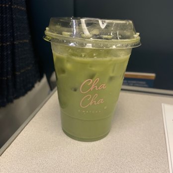 Cha Cha Matcha - This is Cha Cha's Strawberry Matcha with oat milk.  I mixed it in already. Really smooth and yummy - Cafes Near Me - New York, New York
