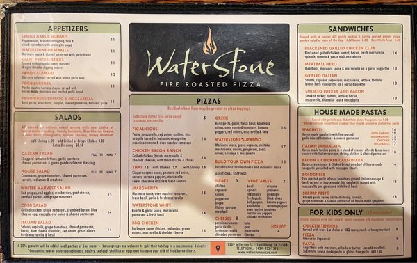 Menu photo 5 Waterstone Pizza Lynchburg, VA