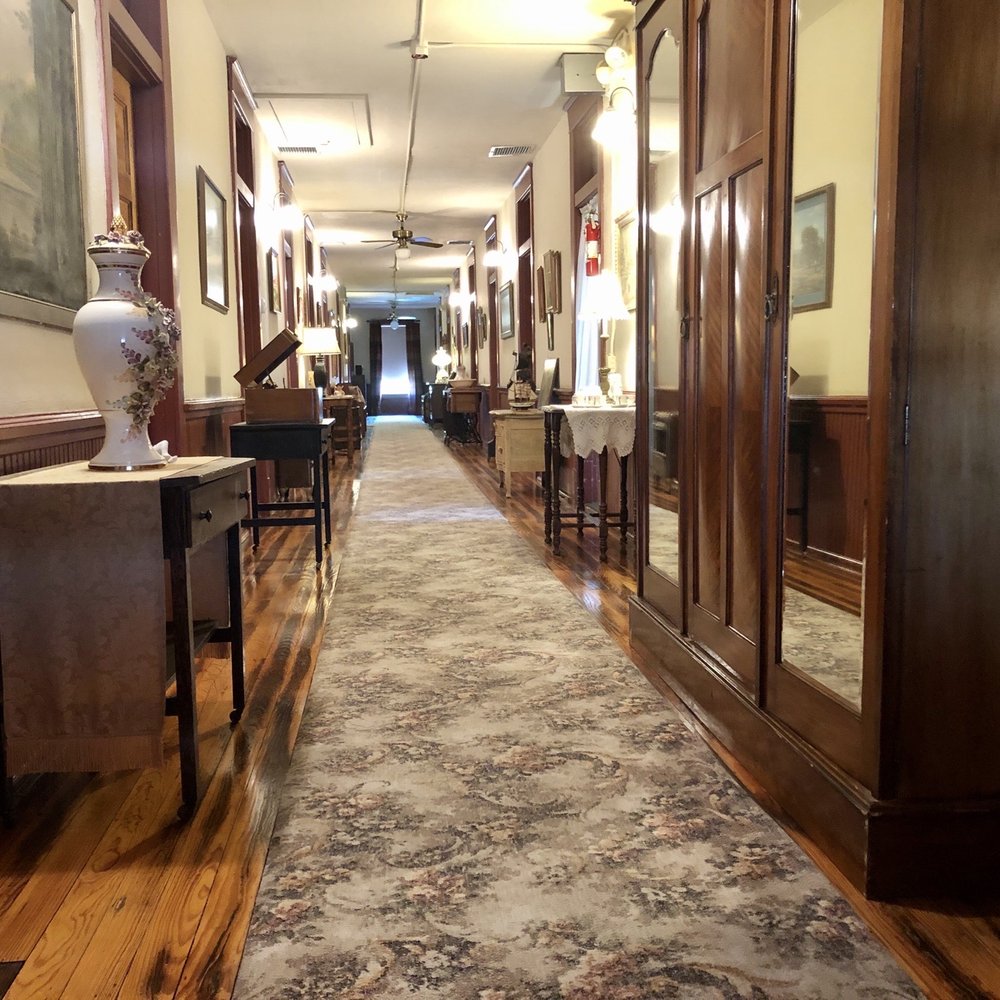 Hotel Garza Bed & Breakfast - Upstairs hall to rooms. - Bed & Breakfast Near Me - Post, Texas