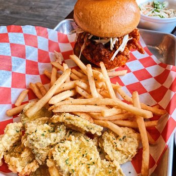 Underdog Hot Chicken - Combo #1- comes with fried chicken sandwich, one side, and a drink ($12) - Chicken Wings Near Me - Boston, Massachusetts Underdog Hot Chicken - Combo #1- comes with fried chicken sandwich, one side, and a drink ($12) - Chicken Wings Near Me - Boston, Massachusetts