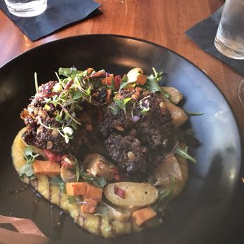 Aqua Restaurant - Black Bean Quinoa Cakes! - Seafood Near Me - Duck, North Carolina Aqua Restaurant - Black Bean Quinoa Cakes! - Seafood Near Me - Duck, North Carolina