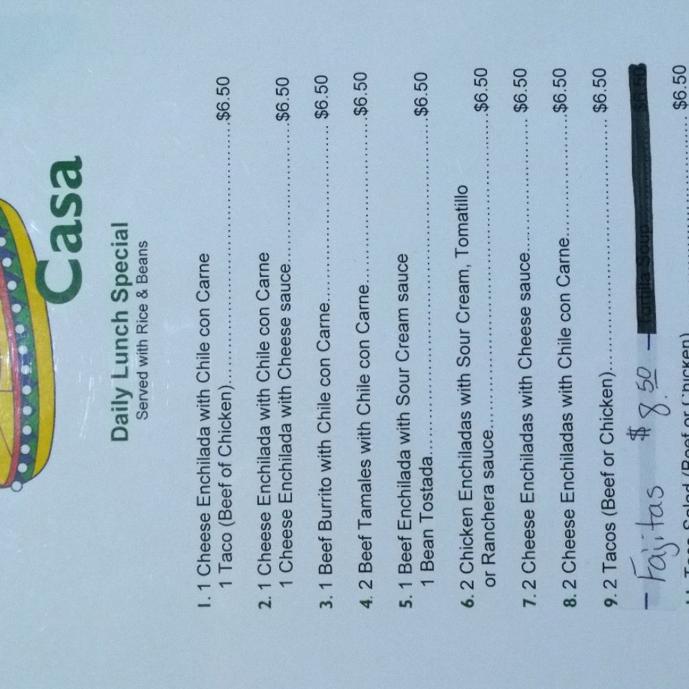 Mi Casa Mexican Restaurant - Lunch Menu - Mexican Near Me - Gainesville, Texas Mi Casa Mexican Restaurant - Lunch Menu - Mexican Near Me - Gainesville, Texas