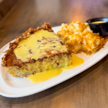 Talking Cursive Brewing Company - Quiche and cheesy potatoes - Breweries Near Me - Syracuse, New York Talking Cursive Brewing Company - Quiche and cheesy potatoes - Breweries Near Me - Syracuse, New York