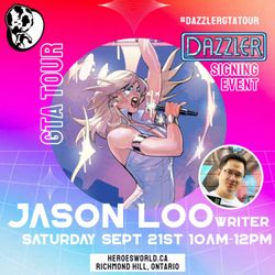 Heroes World - Jason Loo writer of the new Dazzler #1 will be here September 21st!!!