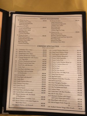Menu photo 1 West End Restaurant Prince Rupert, BC Menu photo 1 West End Restaurant Prince Rupert, BC