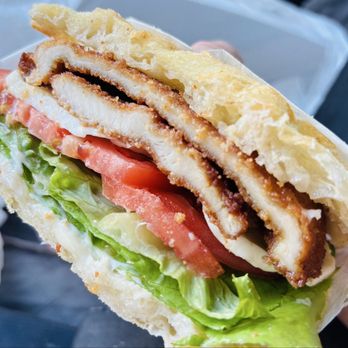 WhatSub Sub Shop Palm Beach Gardens - Chicken Cutlet on focaccia - Sandwiches Near Me - Palm Beach Gardens, Florida WhatSub Sub Shop Palm Beach Gardens - Chicken Cutlet on focaccia - Sandwiches Near Me - Palm Beach Gardens, Florida