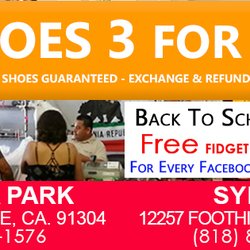 Shoes 3 Pair For 20 Dollars - We are in Canoga Park and Sylmar. Looking forward to seeing you :)