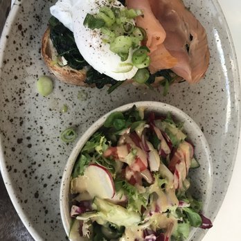 Matgatan 22 - Eggs florentine with smoked salmon and side salad - Swedish Near Me - Stockholm, Alberta Matgatan 22 - Eggs florentine with smoked salmon and side salad - Swedish Near Me - Stockholm, Alberta