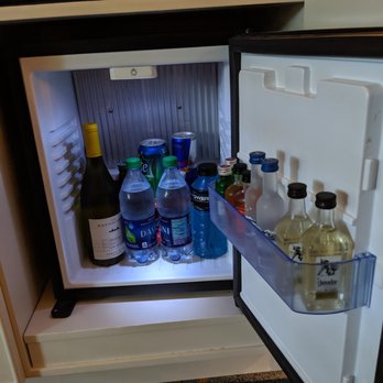 Alderbrook Resort & Spa - Garden View Guest Room - stocked mini fridge. - Resorts Near Me - Union, Washington Alderbrook Resort & Spa - Garden View Guest Room - stocked mini fridge. - Resorts Near Me - Union, Washington