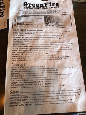 Menu photo 6 GreenFire Restaurant Bar & Bakery Rockford, IL