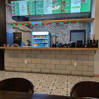 Mayfair Garden Express - Counter for ordering and pick up with menu. - Indian Near Me - Dallas, Texas Mayfair Garden Express - Counter for ordering and pick up with menu. - Indian Near Me - Dallas, Texas