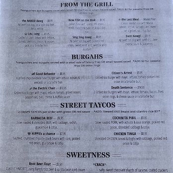 That Dam Place - Menu - American Near Me - Folsom, California