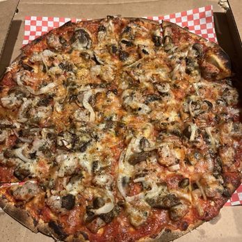 Kim's Uncle Pizza - Sausage. And sausage mushroom and onion. - Pizza Near Me - Westmont, Illinois Kim's Uncle Pizza - Sausage. And sausage mushroom and onion. - Pizza Near Me - Westmont, Illinois