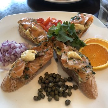 Cinema Grill - house cured salmon toast - Comfort Food Near Me - Alameda, California