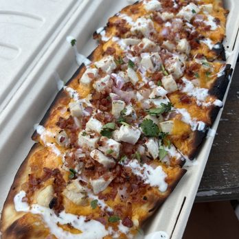 Goose and The Monkey Brew House - Flat bread from pour folk co located inside - Coffee & Tea Near Me - Lexington, North Carolina