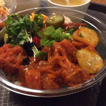 Poki Roll - A close up of my beautiful, beautiful spicy poki bowl. - Japanese Near Me - Cypress, California