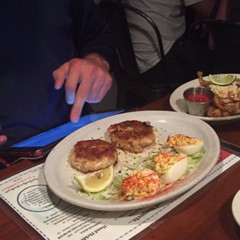 Coconuts - Crab cakes with deviled eggs - Seafood Near Me - Fort Lauderdale, Florida