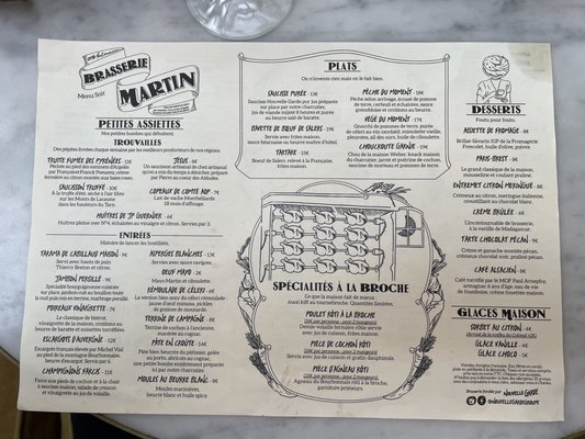 Menu photo 2 Brasserie Martin Paris, 