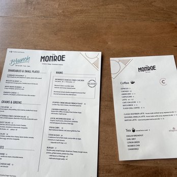 The Monroe - Brunch menu - New American Near Me - Orlando, Florida The Monroe - Brunch menu - New American Near Me - Orlando, Florida