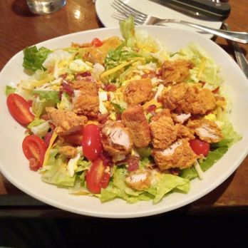 Outback Steakhouse - Cobb salad with crispy chicken added. Very tasty! - Steakhouses Near Me - Covina, California Outback Steakhouse - Cobb salad with crispy chicken added. Very tasty! - Steakhouses Near Me - Covina, California