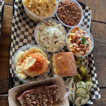 Yearby’s - Mac n cheese, baked beans, coleslaw, elote, cornbread, potato salad and meatloaf - Halal Near Me - Plano, Texas Yearby’s - Mac n cheese, baked beans, coleslaw, elote, cornbread, potato salad and meatloaf - Halal Near Me - Plano, Texas
