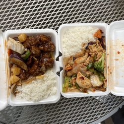 Kim's Oriental Food - Braised pork, hunan chicken