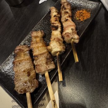 Izakaya Tora - Chicken and pork skewers ($2 per skewer, 7/10) - Sushi Bars Near Me - Las Vegas, Nevada Izakaya Tora - Chicken and pork skewers ($2 per skewer, 7/10) - Sushi Bars Near Me - Las Vegas, Nevada